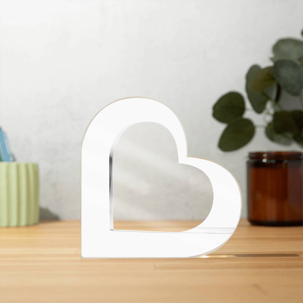 Acrylic Plaque, Heart Shape