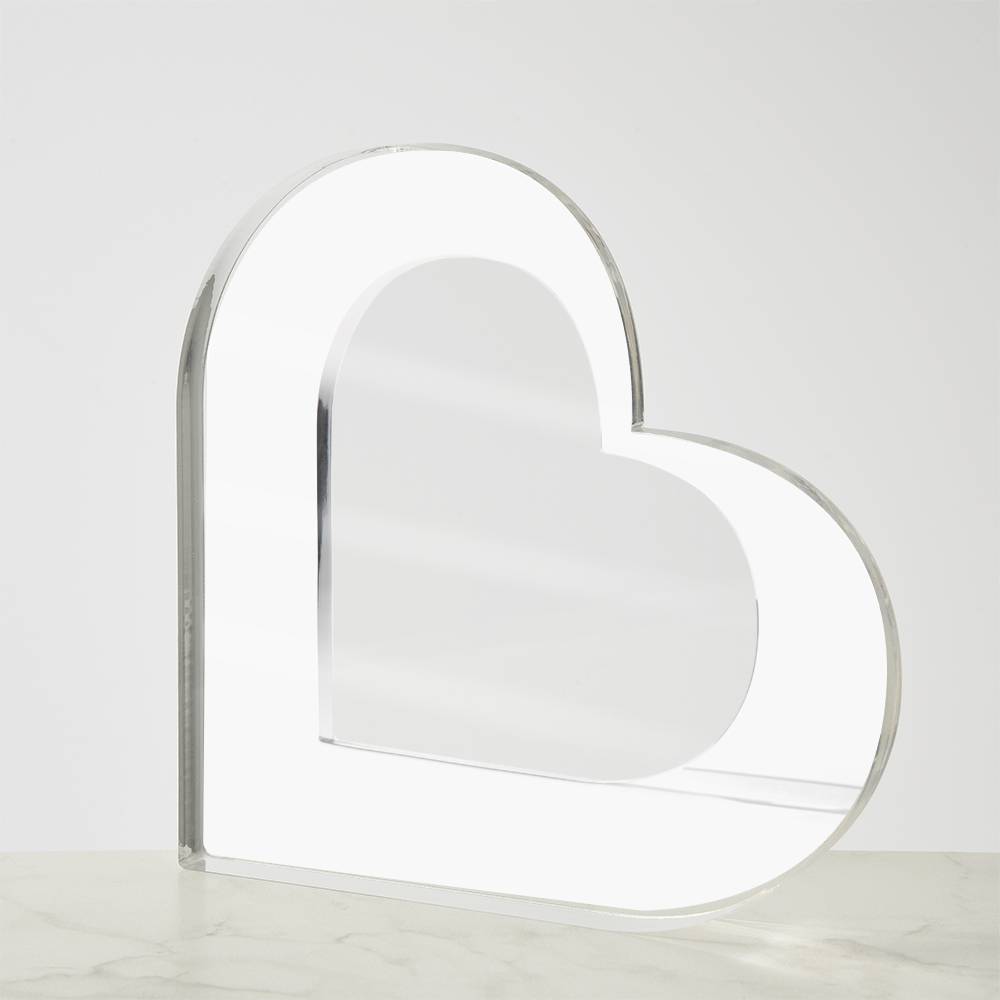 Acrylic Plaque, Heart Shape