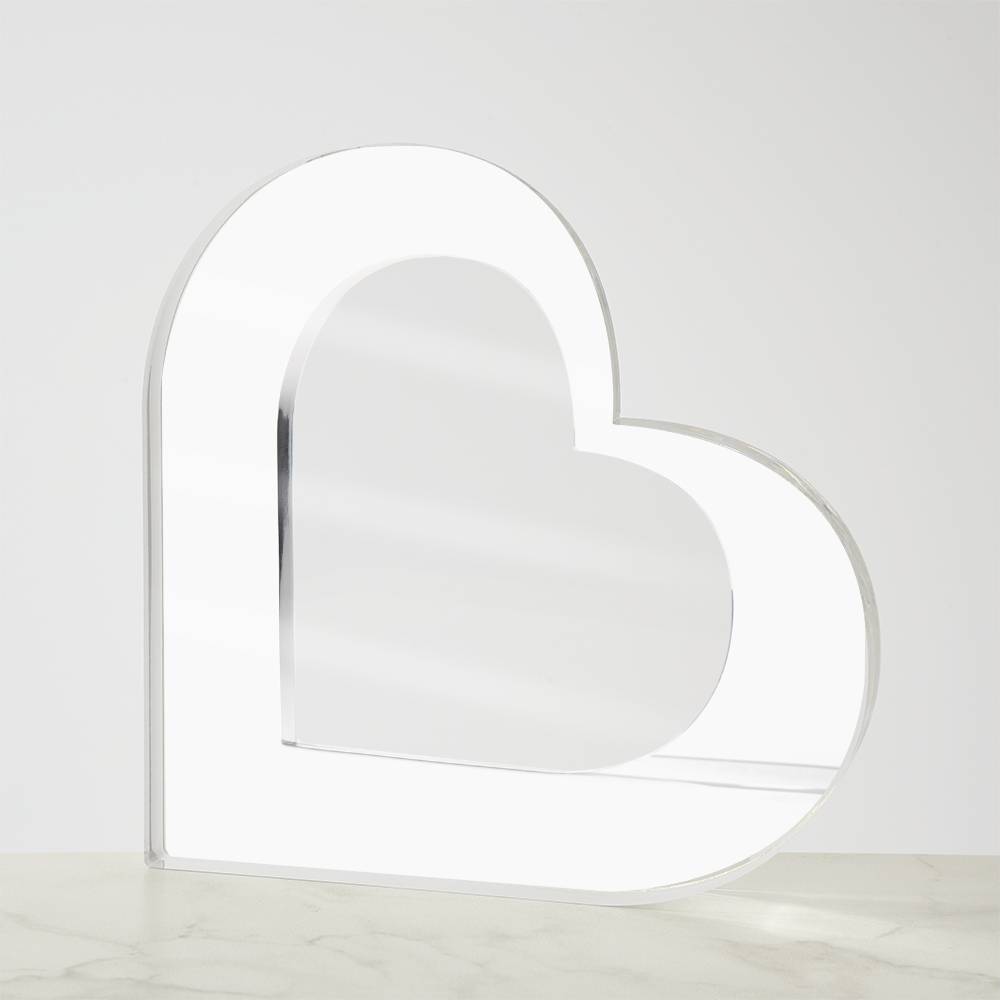Acrylic Plaque, Heart Shape