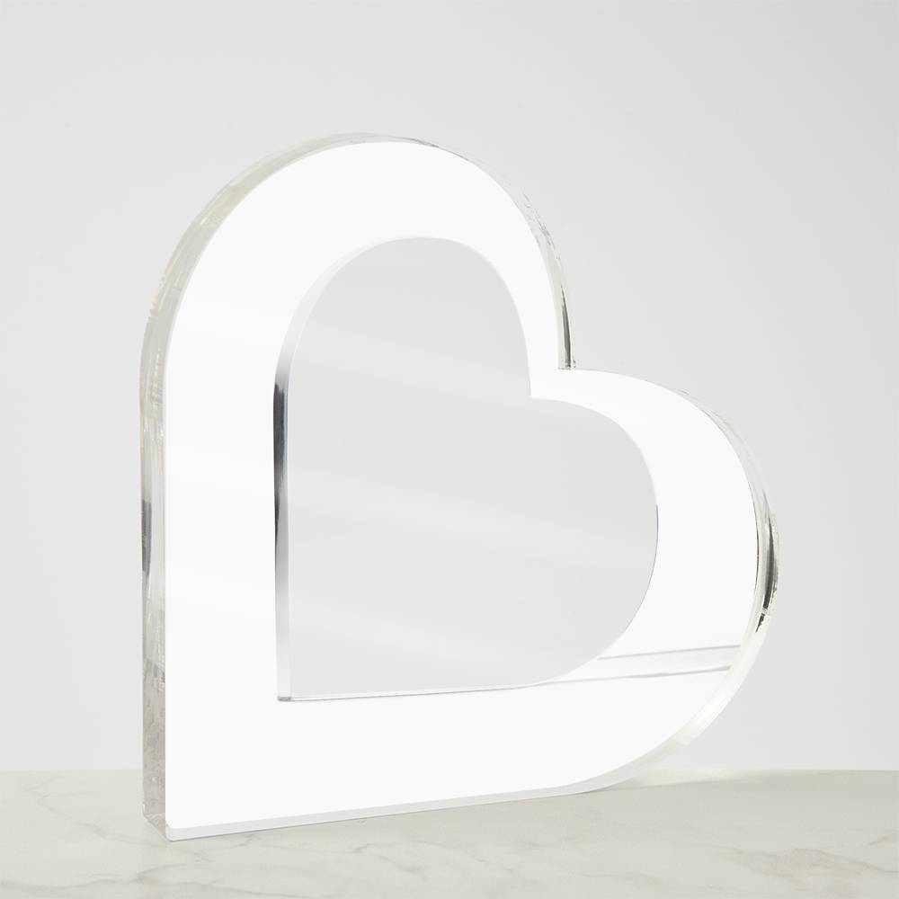 Acrylic Plaque, Heart Shape