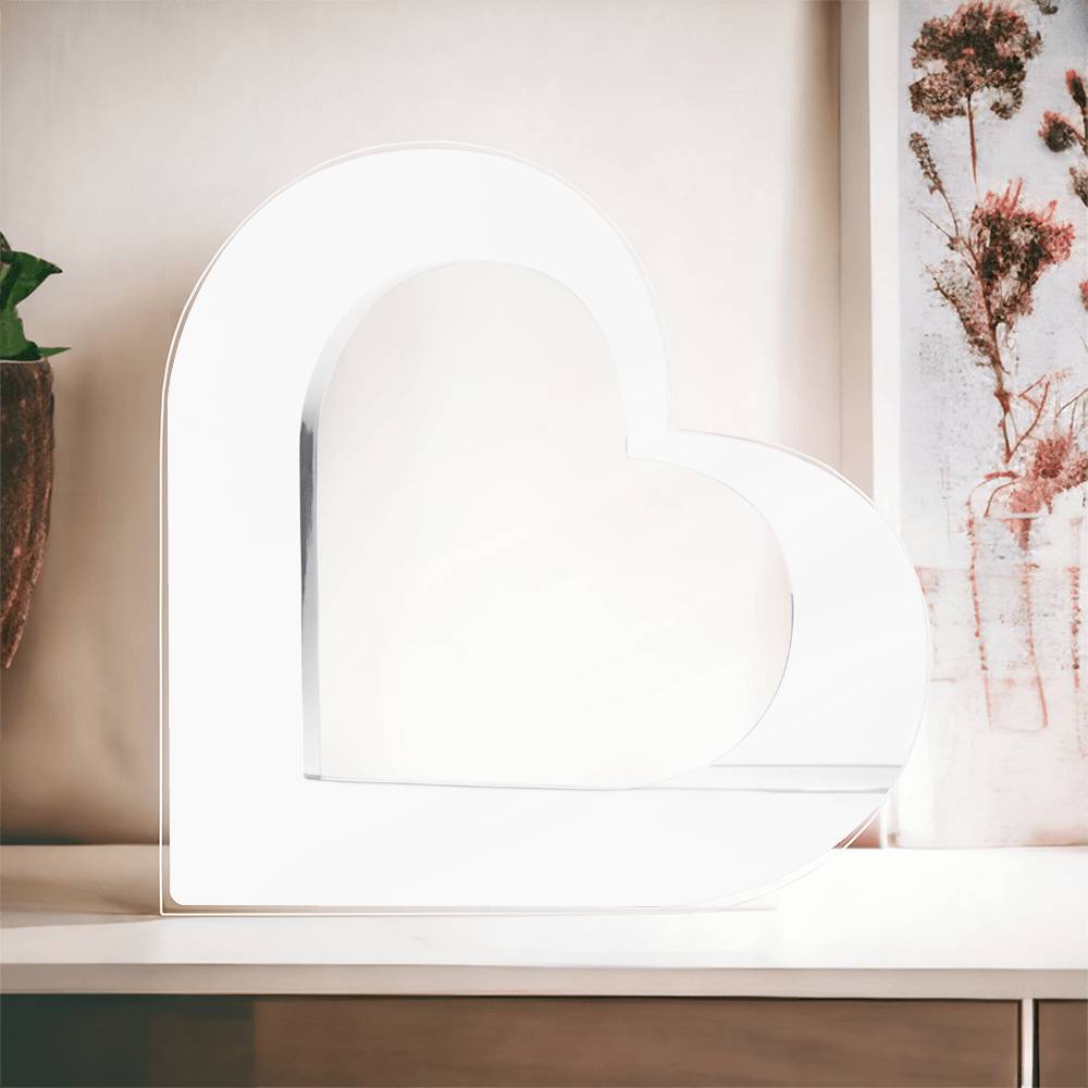 Acrylic Plaque, Heart Shape