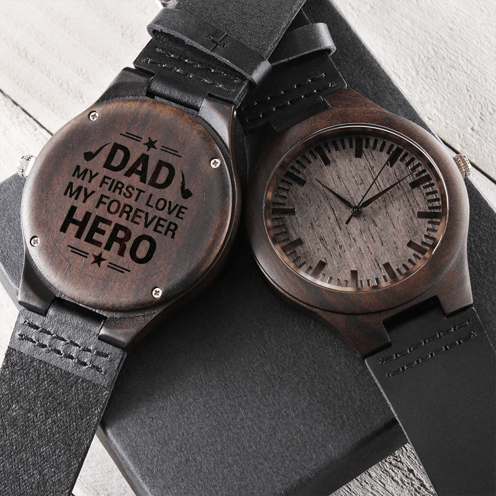 ShineOn The Engraved Wooden watch for Dad ANZ NATURAL HEALTH