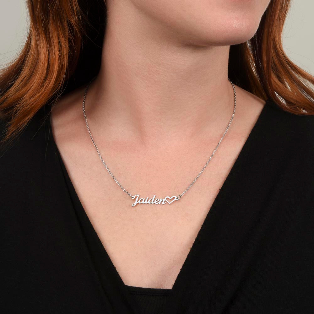 ShineOn, Name Stainless Steel or 18k Gold Finished Necklace