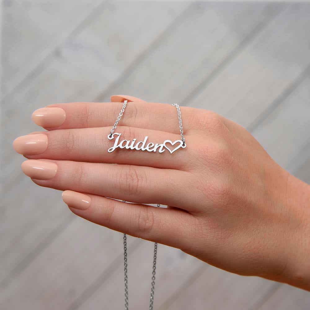 ShineOn, Name Stainless Steel or 18k Gold Finished Necklace