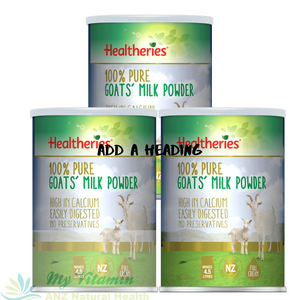 Healtheries Goats Milk Powder 450gr x 3 cans