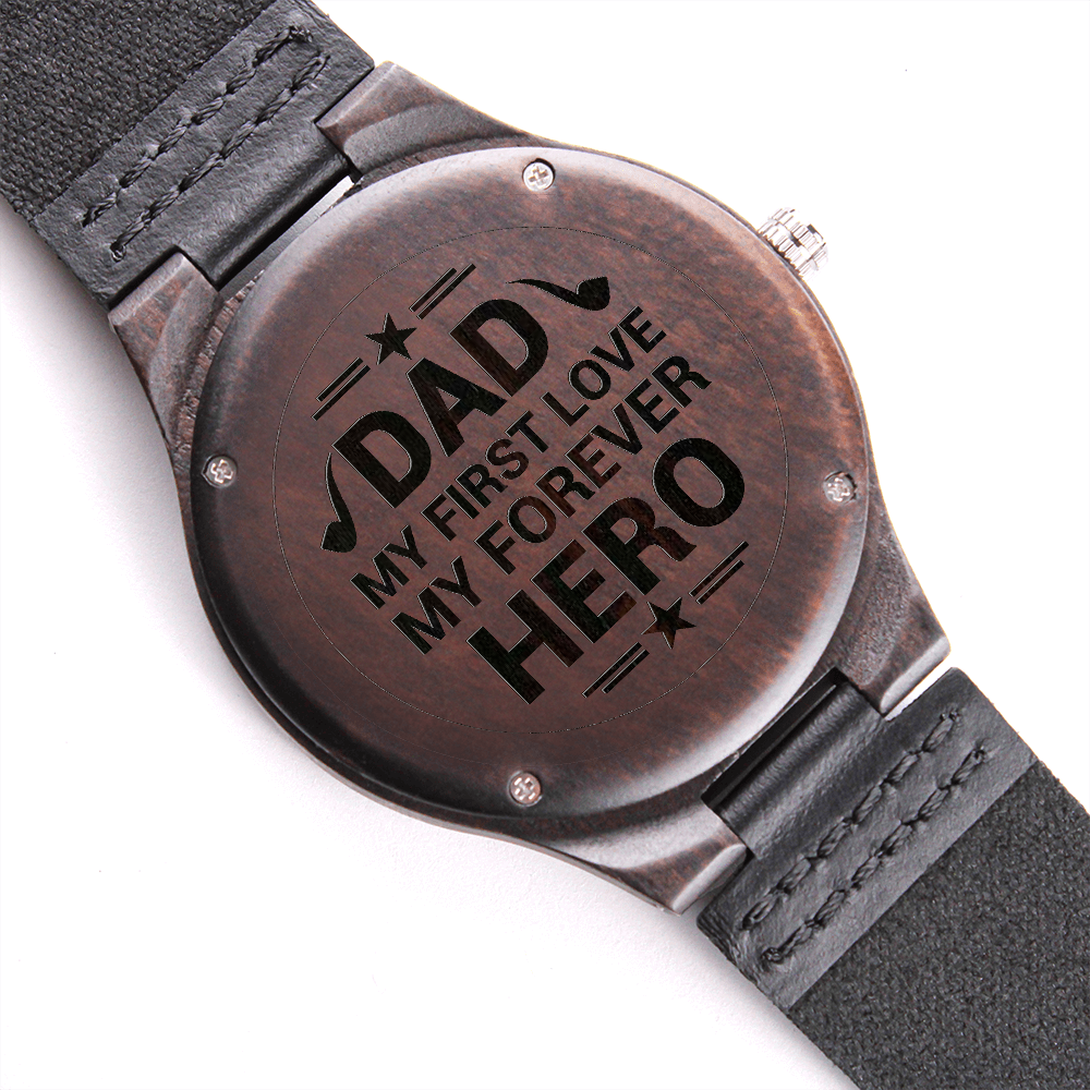 ShineOn The Engraved Wooden watch for Dad ANZ NATURAL HEALTH