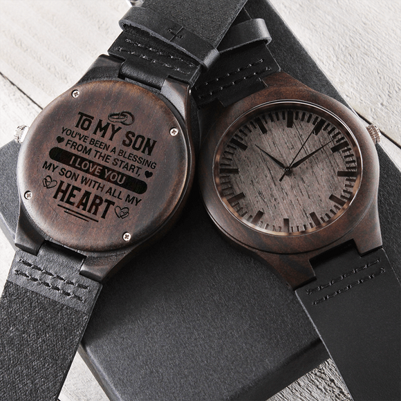 ShineOn, The Engraved  Wooden Watch,                                                                                     .