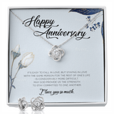 Anniversary ShineOn Jewelry, Love Knot earings &  Necklace with brilliant 14k white gold over stainless steel, surrounding a dazzling 6mm cubic zirconia crystal, 18-22 inch
