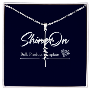 ShineOn, Faith Cross Necklace,dipped in white gold, 18"-22" length, nice gift
