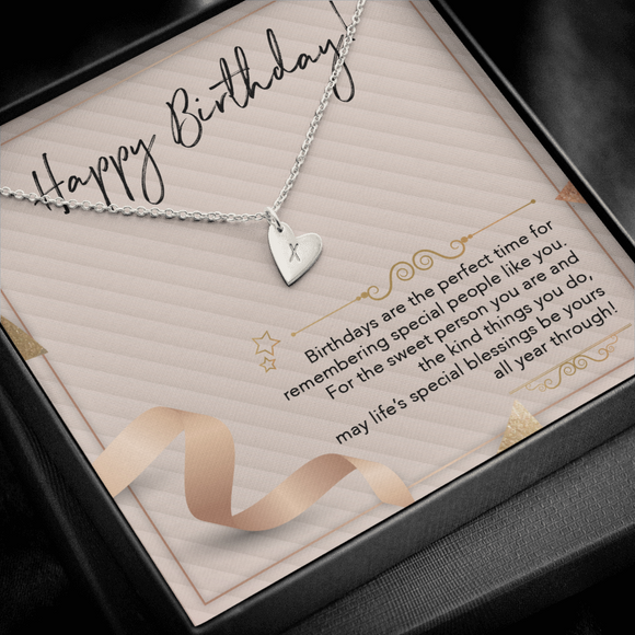 Happy Birthday Shineon,The Sweetest Hearts Necklace in Sterinng Silver or 18K Yellow Gold   with choice of 1,2,3, Heart Charms