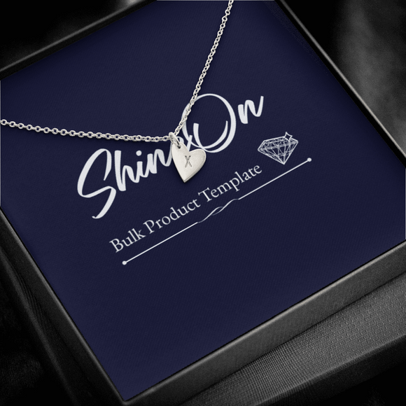 Shineon,The Sweetest Hearts Necklace in Sterinng Silver or 18K Yellow Gold   with choice of 1,2,3, Heart Charms