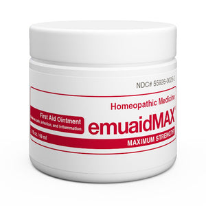 EMUAIDMAX  FIRST AID OINTMENTS NATURAL TREATMENT for resistant skin conditions: 0.5OZ(14ml)